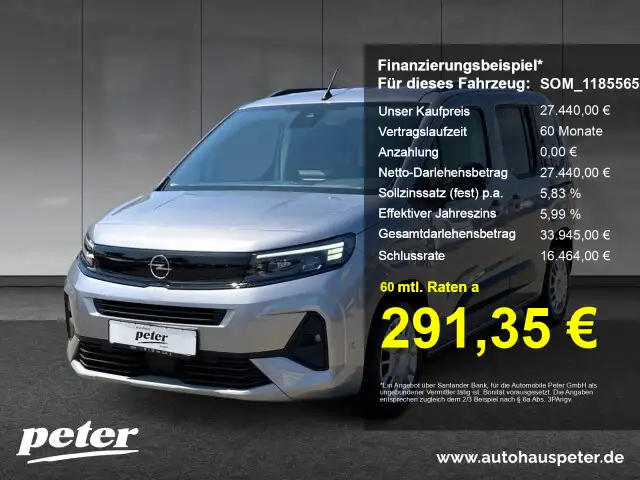 Opel Combo Life Combo 1.5 D GS Automatik 5-Sitzer Sitzheizung