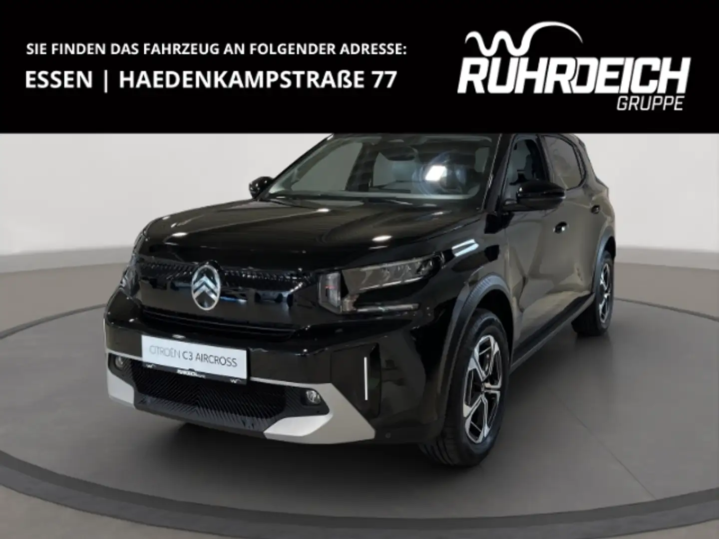 Citroen C3 Aircross 145 Mild-Hybrid MAX PDC vo.+hi. Kamera Klimaautom. Schwarz - 1
