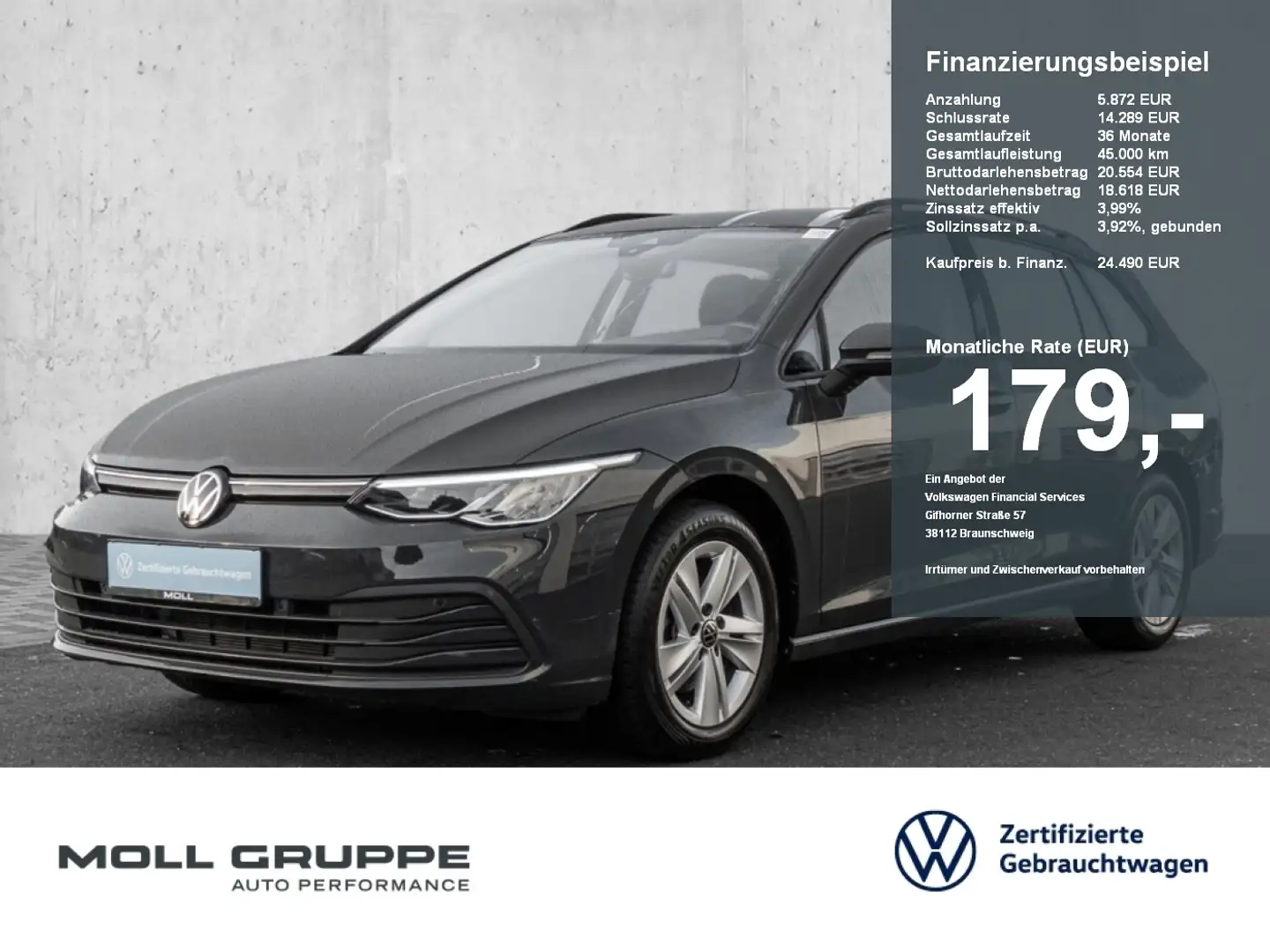 Volkswagen Golf Variant 1.5 TSI Life Grau - 1