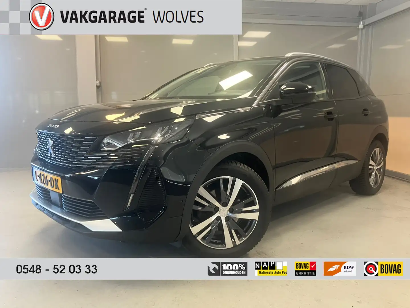 Peugeot 3008 Allure Pack 1.2 PureTech 130pk | Navigatie | Camer Zwart - 1