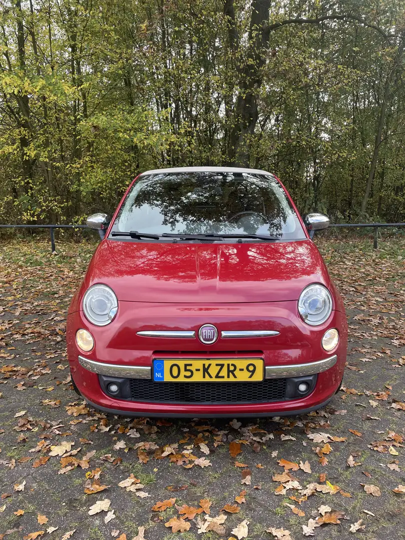 Fiat 500 leuke Fiat 500 Cabrio 1.2 automaat leer NAP Rood - 2