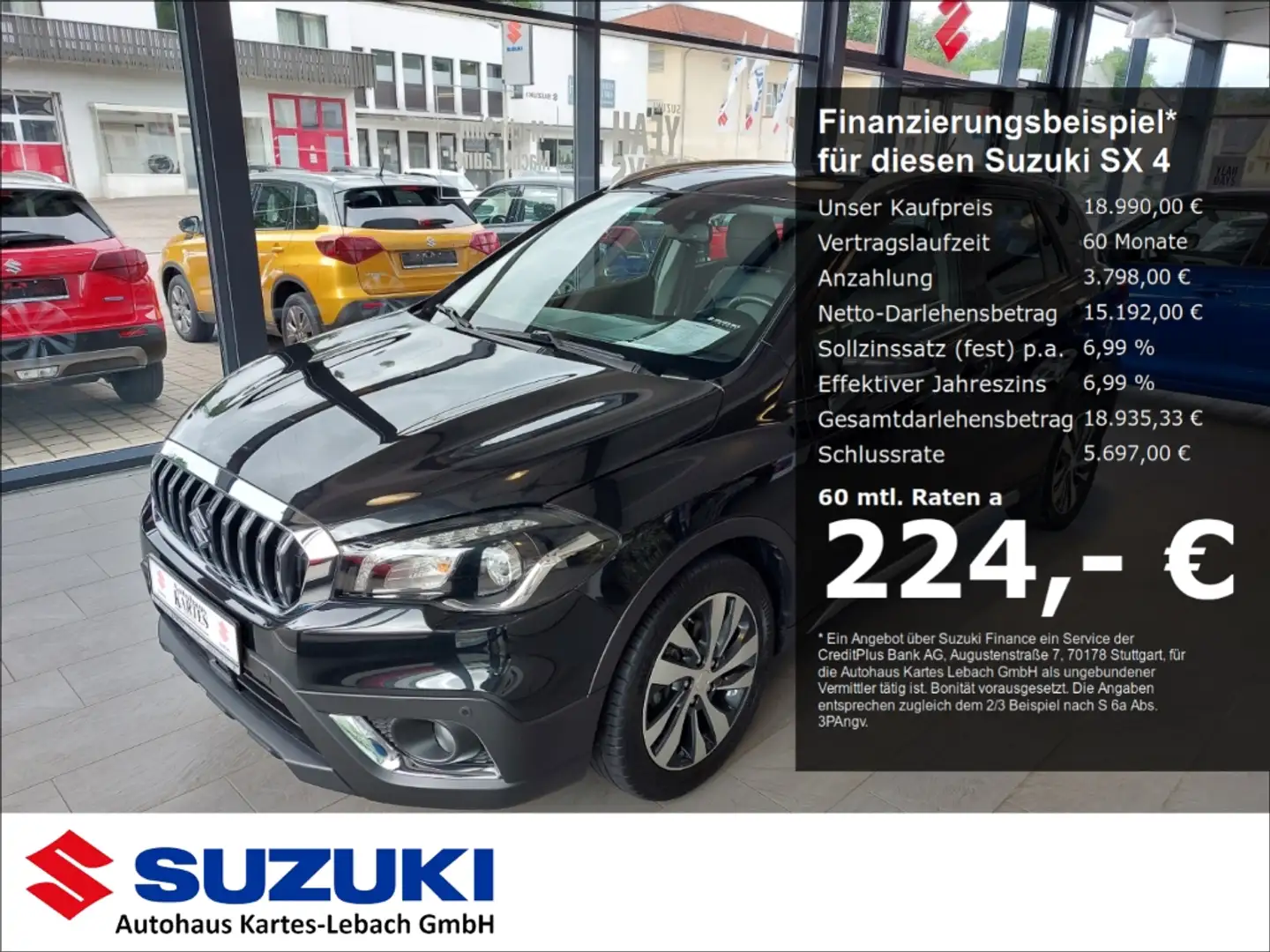 Suzuki SX4 S-Cross Comfort+ 4x4 Automatik 1.4 Boosterjet Pano Fekete - 1