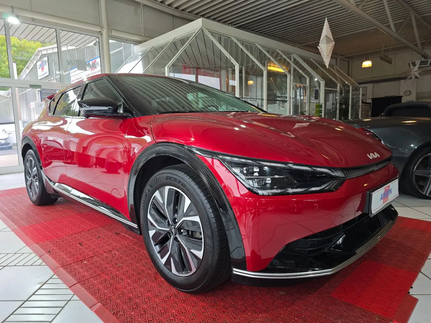 Kia EV6 Basis 2WD+HEAD UP+360° KAMERA+LEDER+ Rot - 1