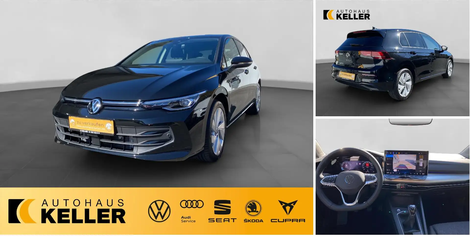 Volkswagen Golf Life 1.5 TSI 6-Gang LED/SHZ/Kam/Ready/ACC/PDC/app/ Schwarz - 1