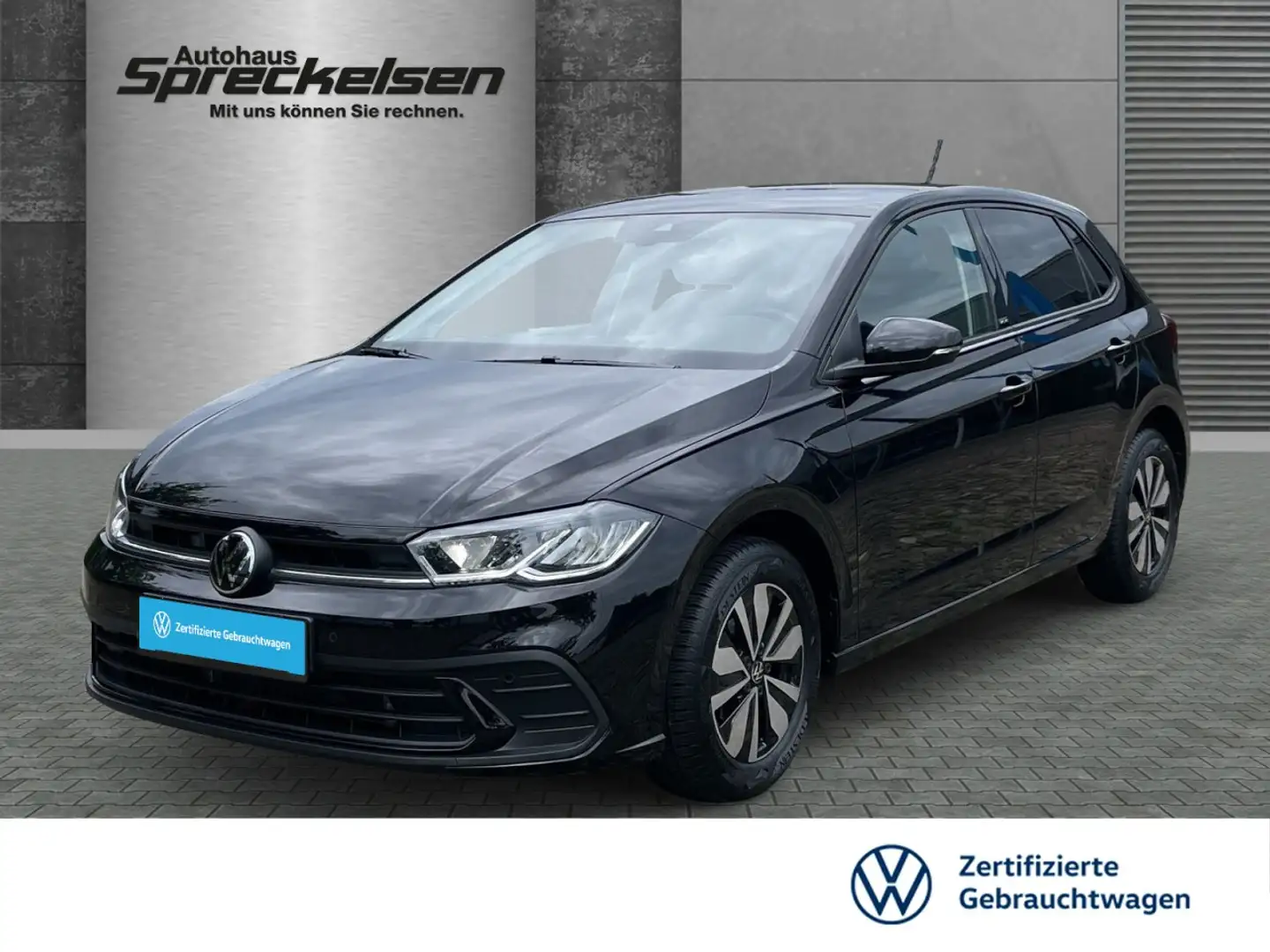Volkswagen Polo 1.0 TSI++Aut.++LED++Navi++AHK++Tempomat ACC++ Schwarz - 1