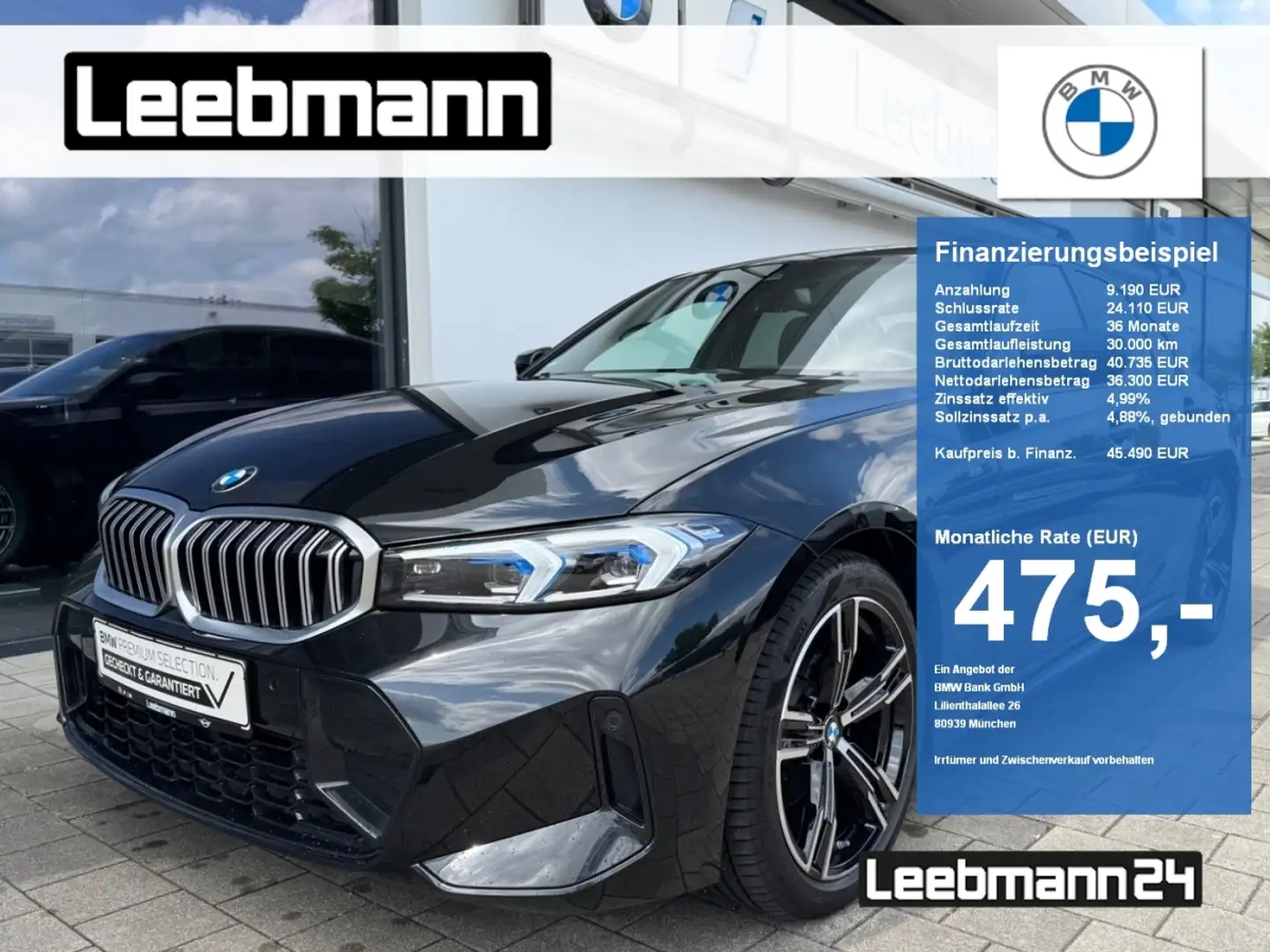 BMW 320 i Lim. M-Sport HUD/AdaLED GARANTIE bis 06/2029 Nero - 1