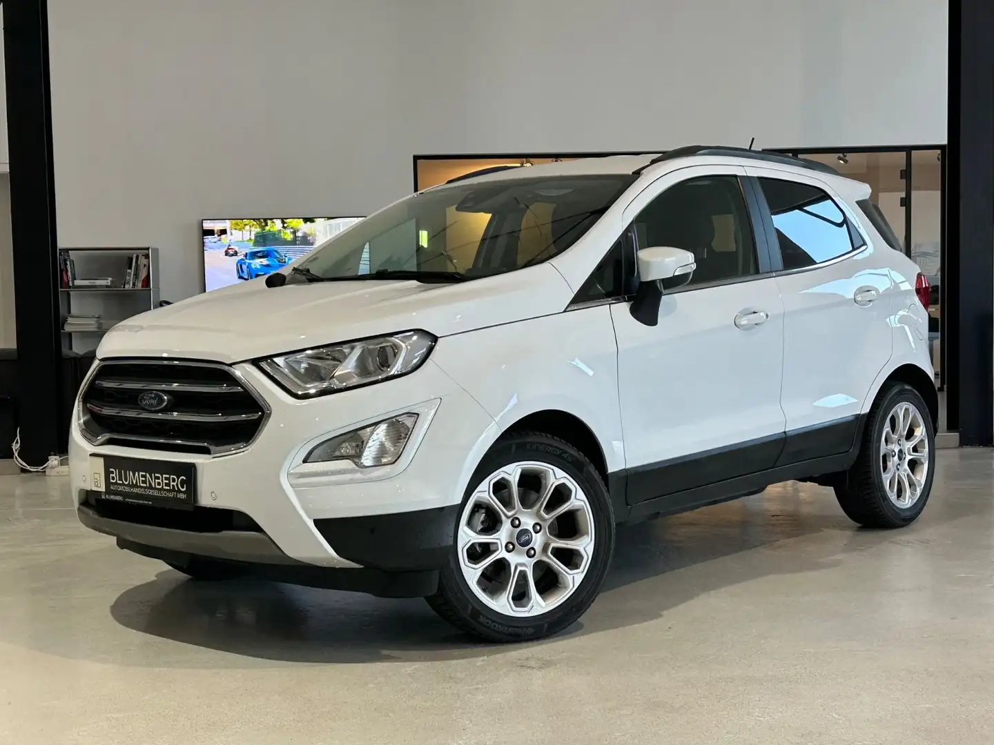 Ford EcoSport 1.0 Titanium *Navi,Kamera,Tempo.,Totw.* Blanc - 1