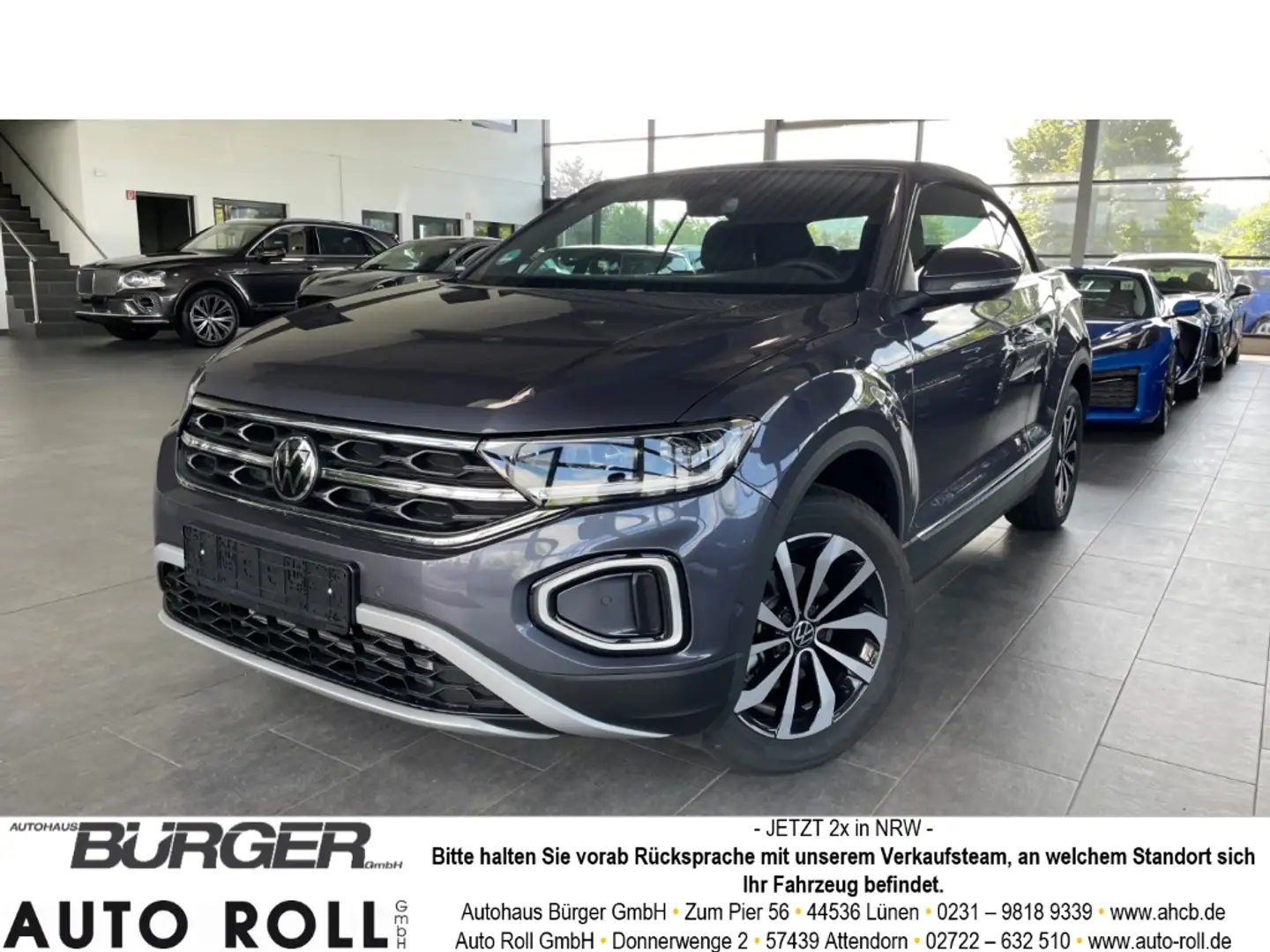 Volkswagen T-Roc Cabriolet Style Kamera Navi Digitales Cockpit LED Grau - 1