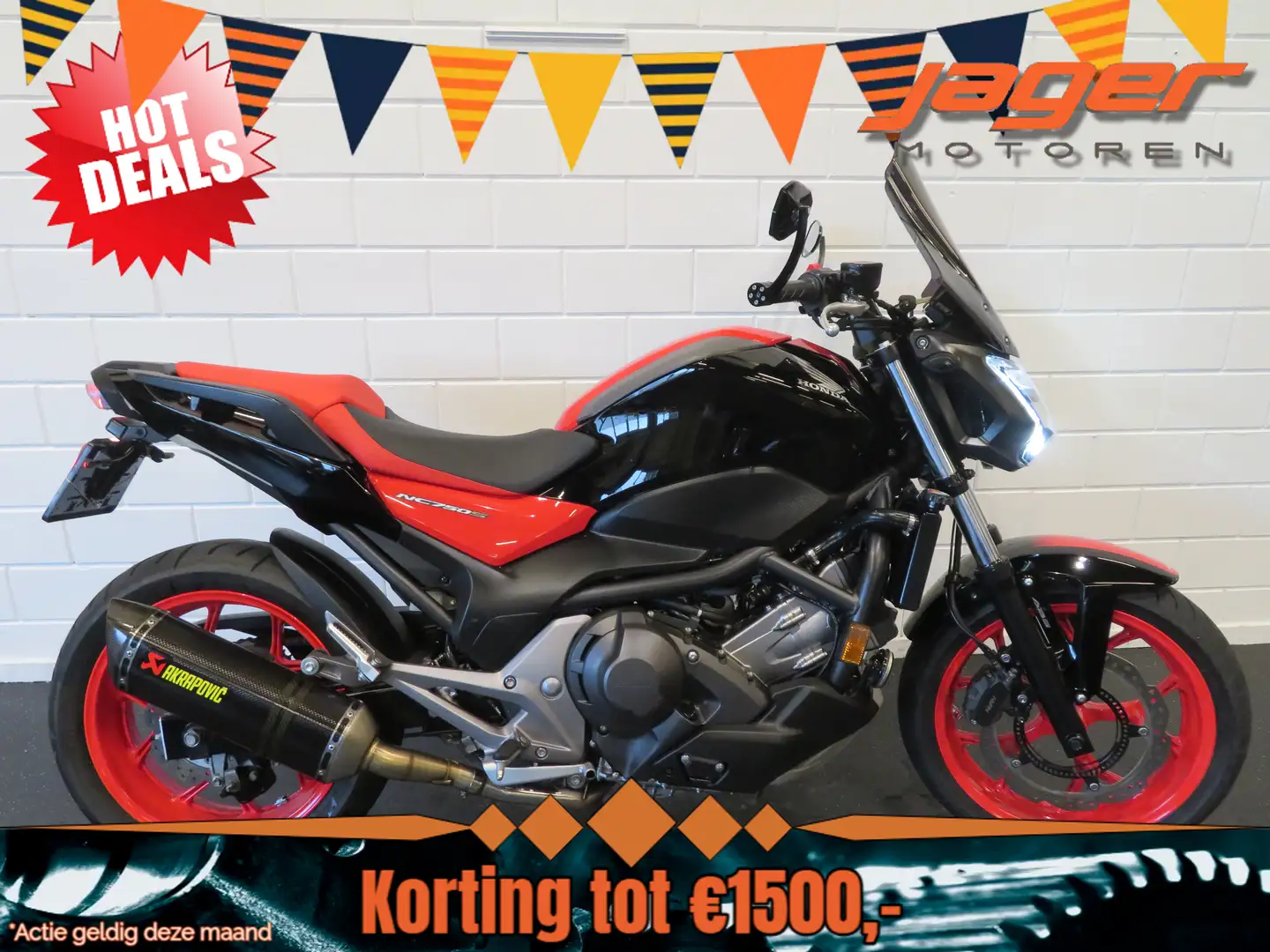 Honda NC 750 X DCT EEN TOPPER! AKRA Rood - 1