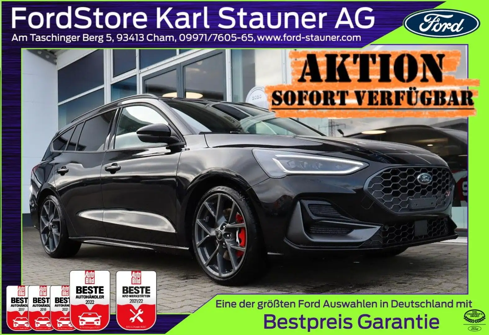 Ford Focus ST Turnier X 2.3 EcoBoost 4,99% FIN* Czarny - 1