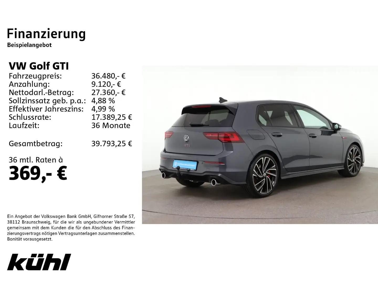 Volkswagen Golf GTI 2.0 TSI DSG OPF GTI Grau - 2