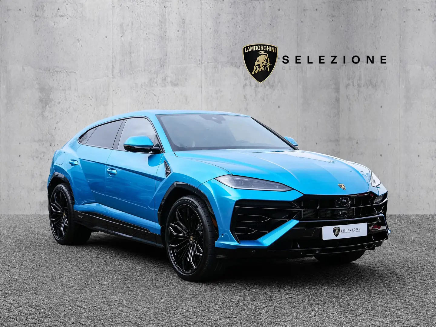 Lamborghini Urus SE Blu Uranus, Style Pack High Gloss Black Blau - 1