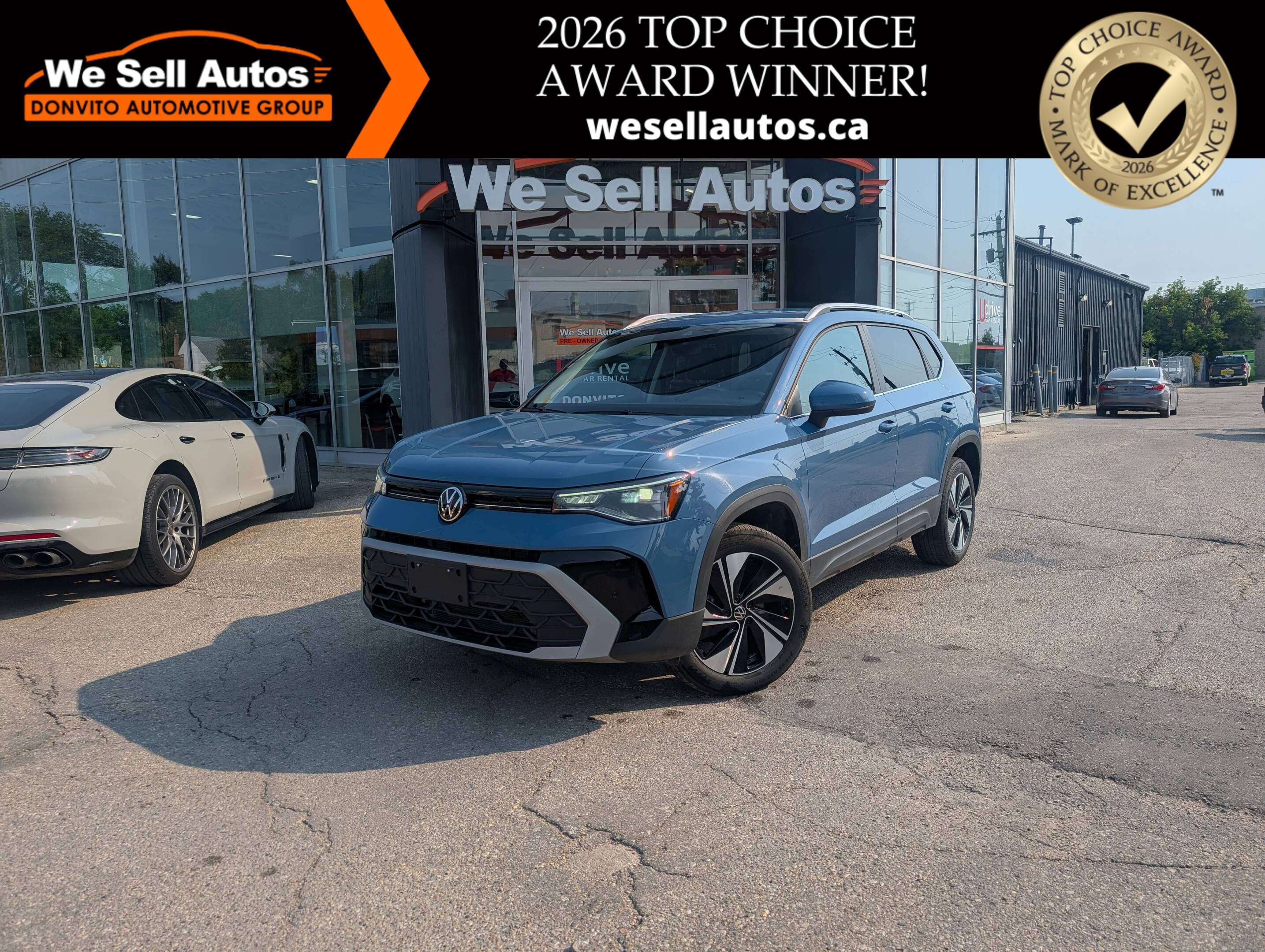 2026 Volkswagen Taos Comfortline w/Parking Sensors & Keyless Entry