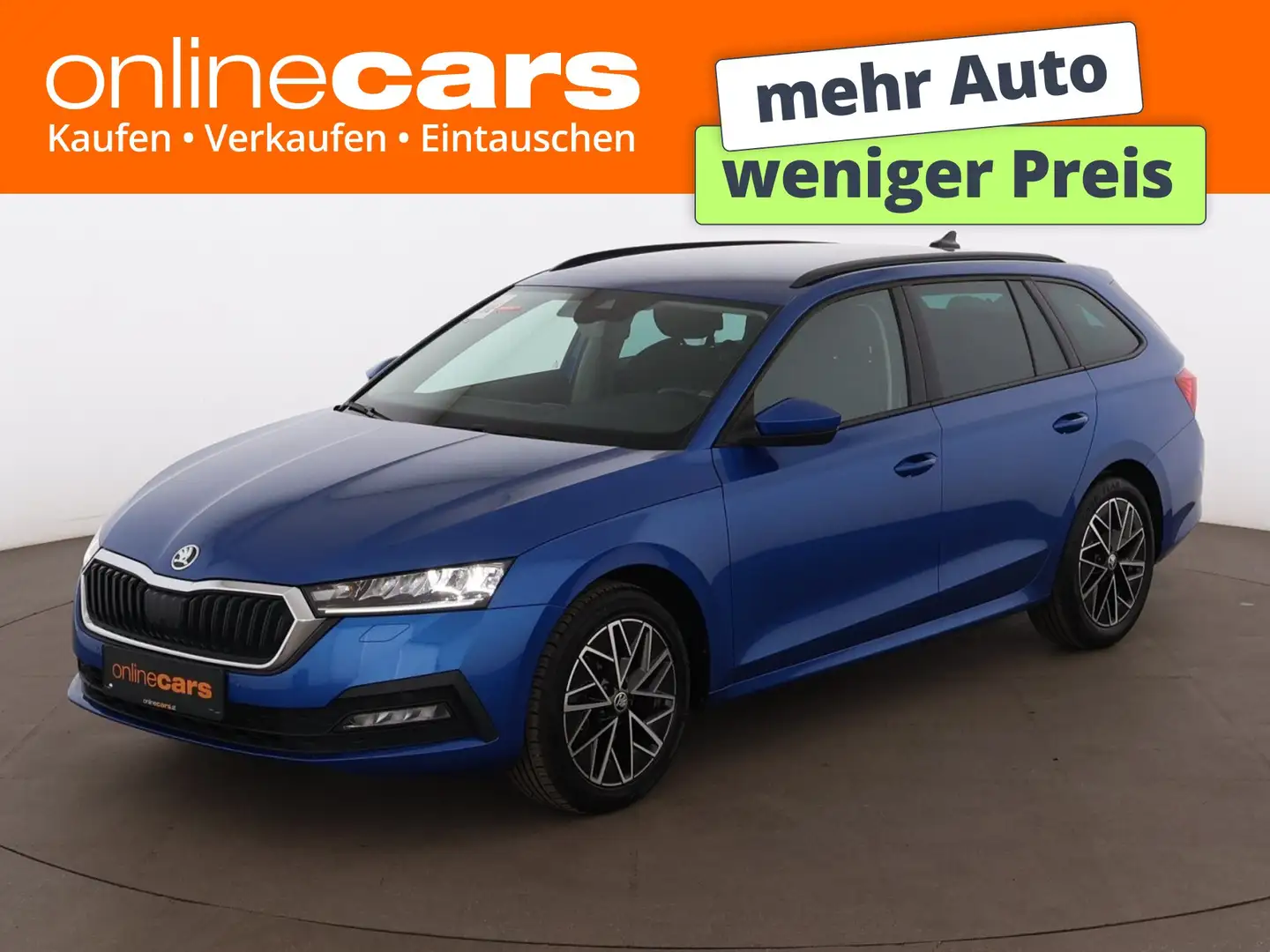 Skoda Octavia Combi 2.0 TDI Ambition Aut LED NAVI R-CAM Blau - 1