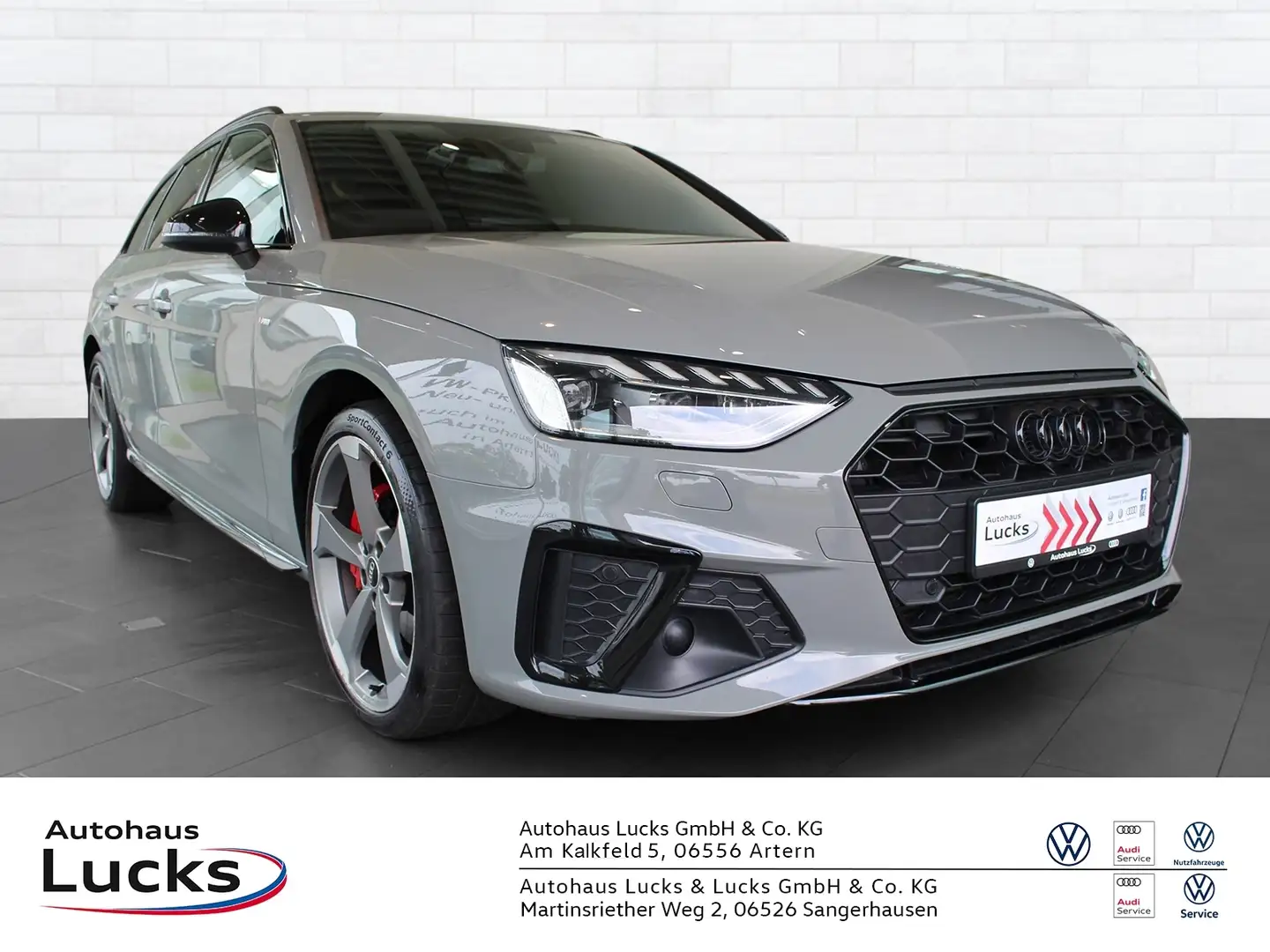 Audi A4 Avant S line B&O MATRIX NAVI LEDER AHK Grau - 1