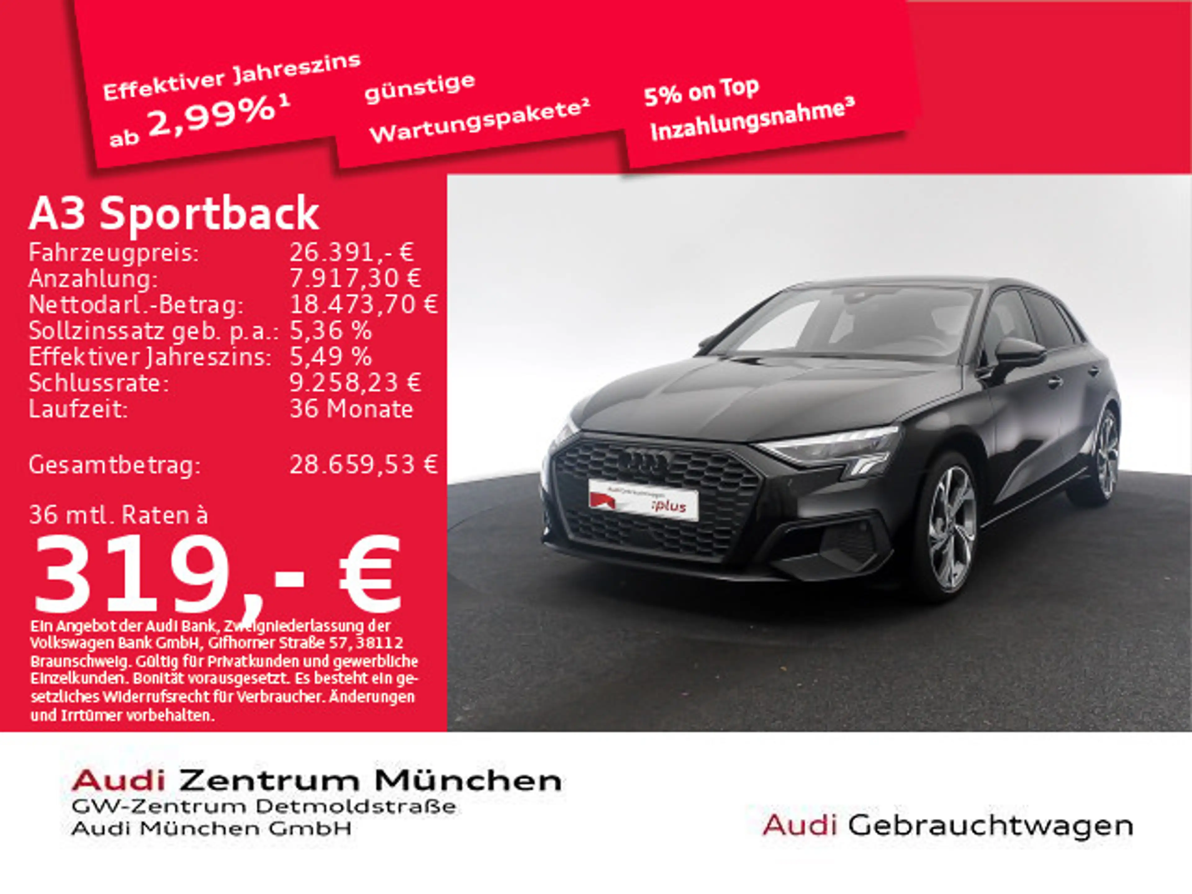 Audi A3 35 TFSI S tronic HuD/Kamera/Navi+