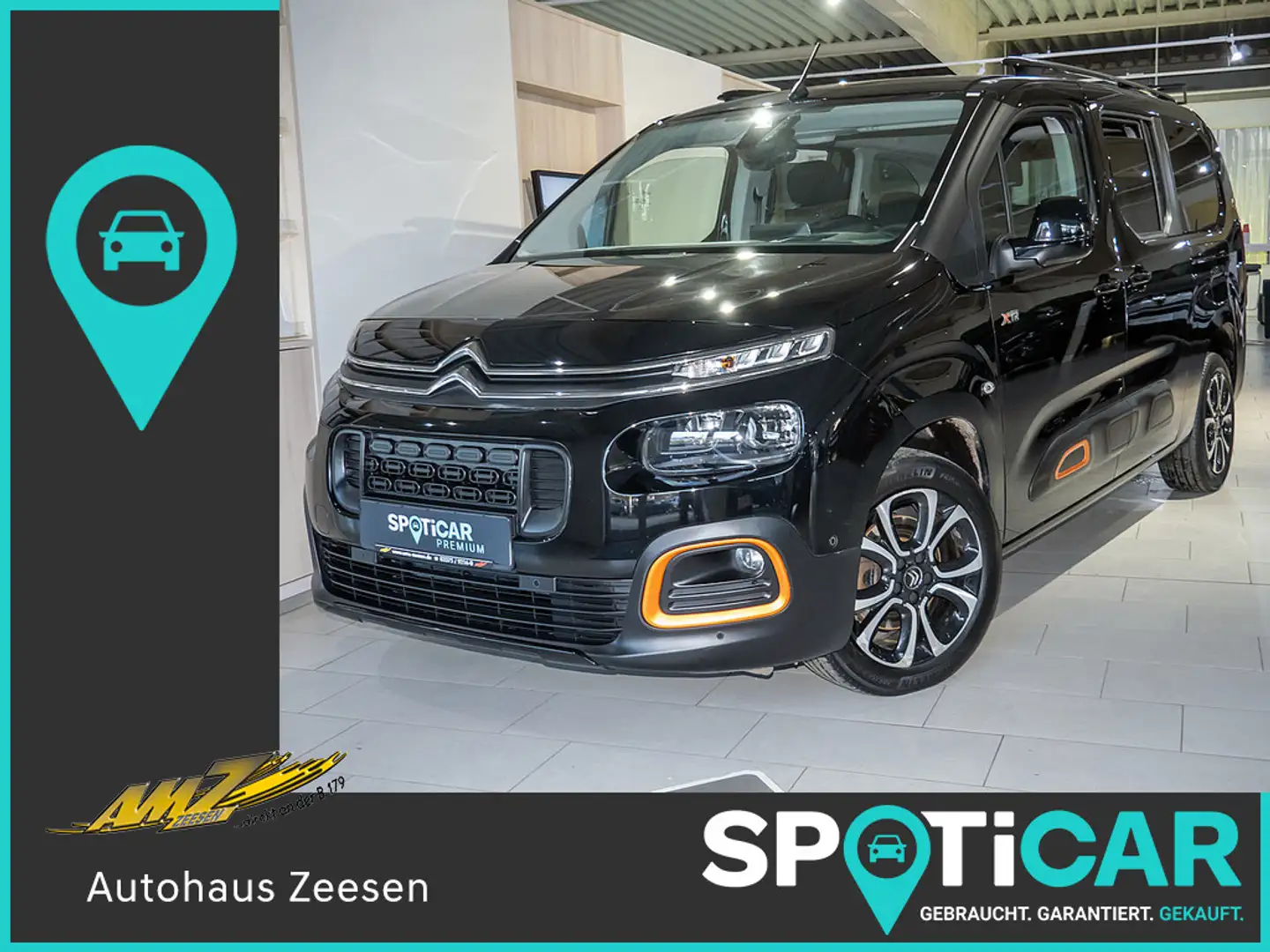 Citroen Berlingo Shine XL PT 130 EAT8 HUD 7-SITZER Schwarz - 1