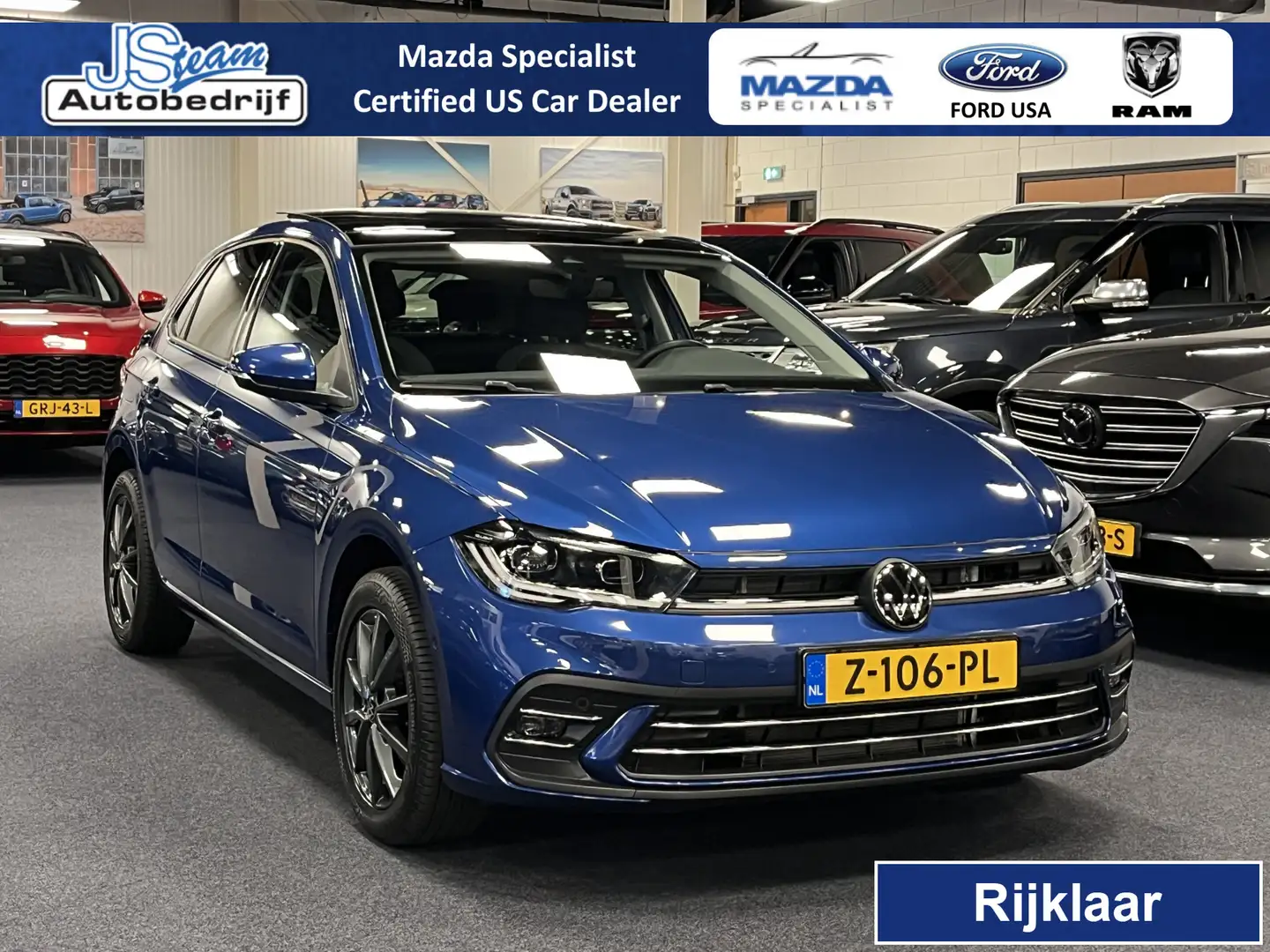 Volkswagen Polo 1.0 TSI R-Line Business Automaat | Navigatie | Ada Blau - 1
