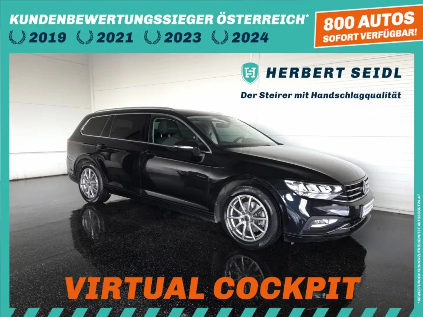Volkswagen Passat Variant BUSINESS 2,0 TDI DSG *VIRTUELL / LED / NAVI / ACC / SPORT MASSAGESITZ / VERKEHRSZEICHEN & SPURHALTEASSIST* Schwarz - 1