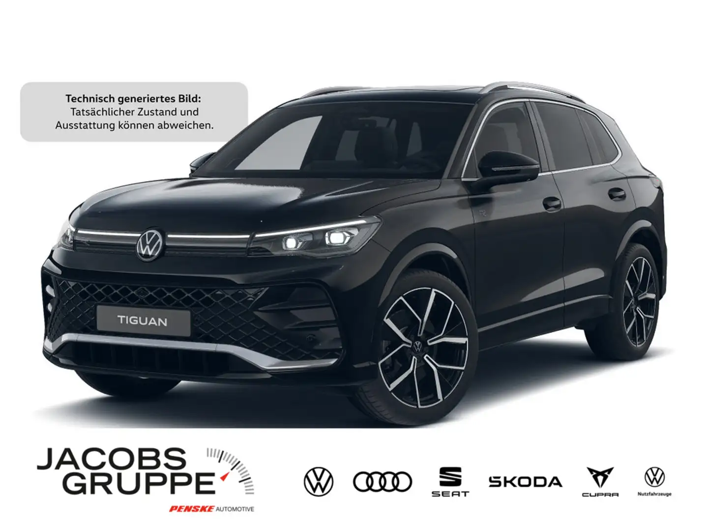 Volkswagen Tiguan 2.0 TDI 4M R-Line "Black Style" DSG,Na Schwarz - 1