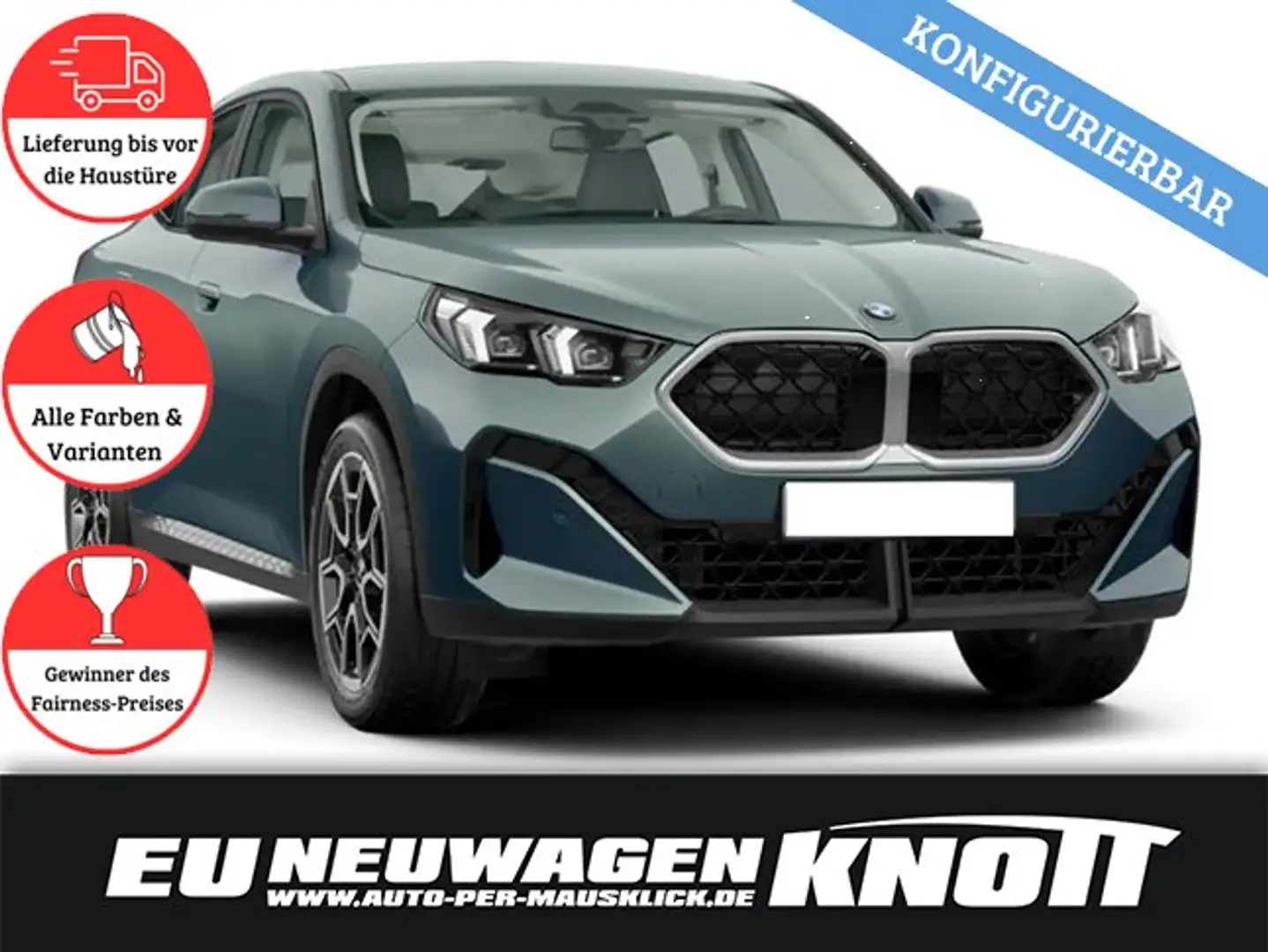 BMW X2 sDrive18d;MODELLJAHR 2024 mit Curved Display Černá - 1