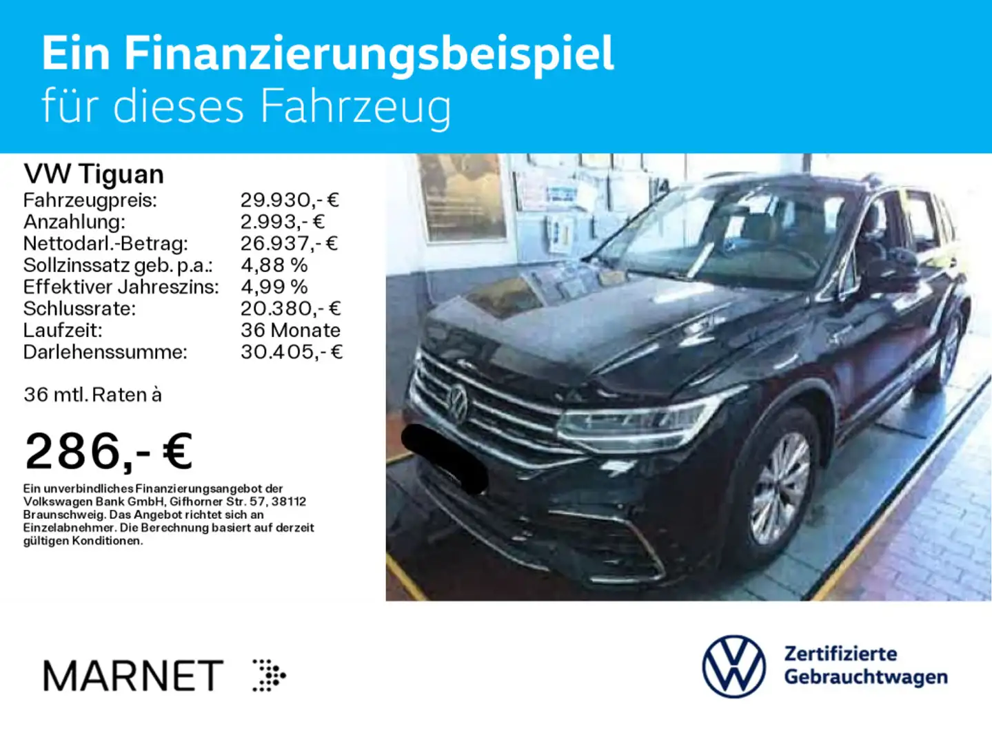 Volkswagen Tiguan 2.0 TDI R-Line Navi*Kamera*El.Heck*LED*SH Negro - 2
