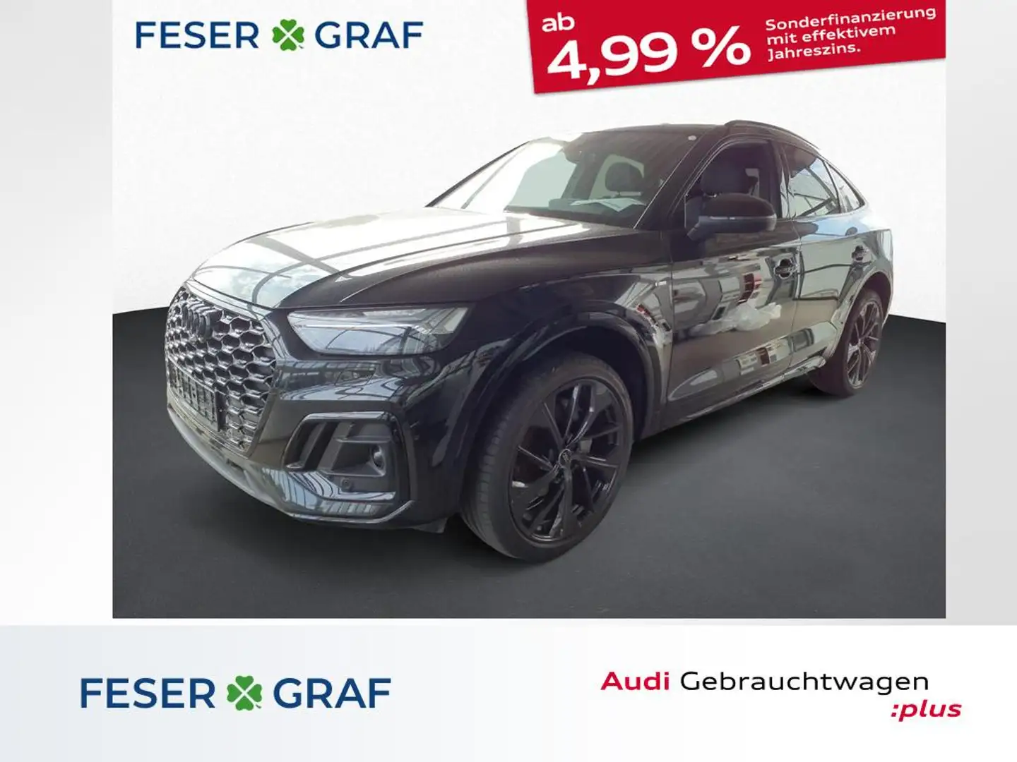 Audi Q5 Sportback 40 TDI qu.S-line Stronic,Matrix,Pano,AZV Schwarz - 1