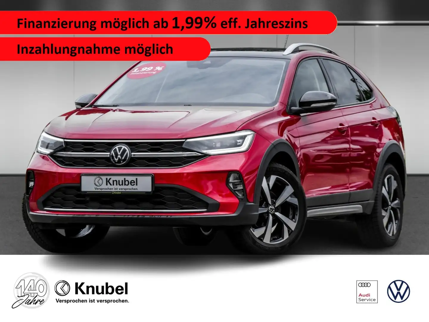 Volkswagen Taigo Style 1.0 TSI DSG IQ.Light Navi TravelAss. Rood - 1