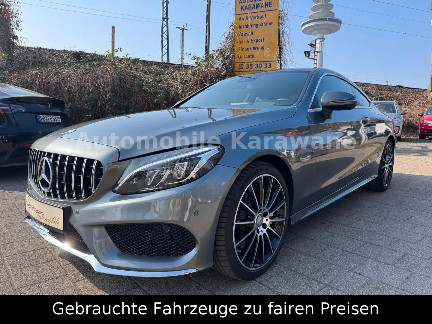 Mercedes-Benz C 300 C -Klasse Coupe*AMG*Pano*Head UP*R-CAM* Gris - 1