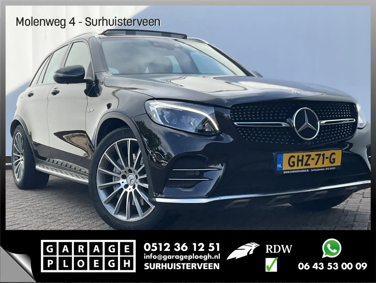 Mercedes-Benz GLC 43 AMG 4MATIC 368PK Pano HUD Burmester 360Cam Memory Leer Zwart - 1