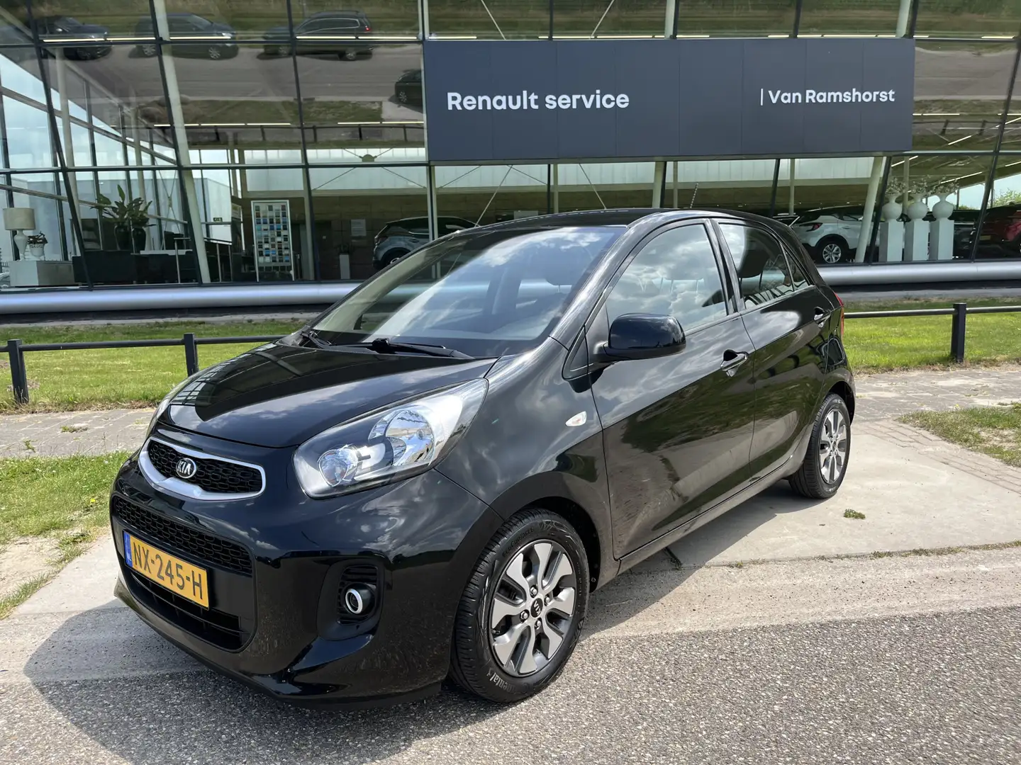 Kia Picanto 1.0 CVVT EconomyPlusLine / Camera / Airco / Navi / Zwart - 1
