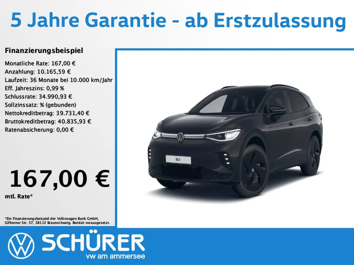 Volkswagen ID.4 GTX Schwarz - 1