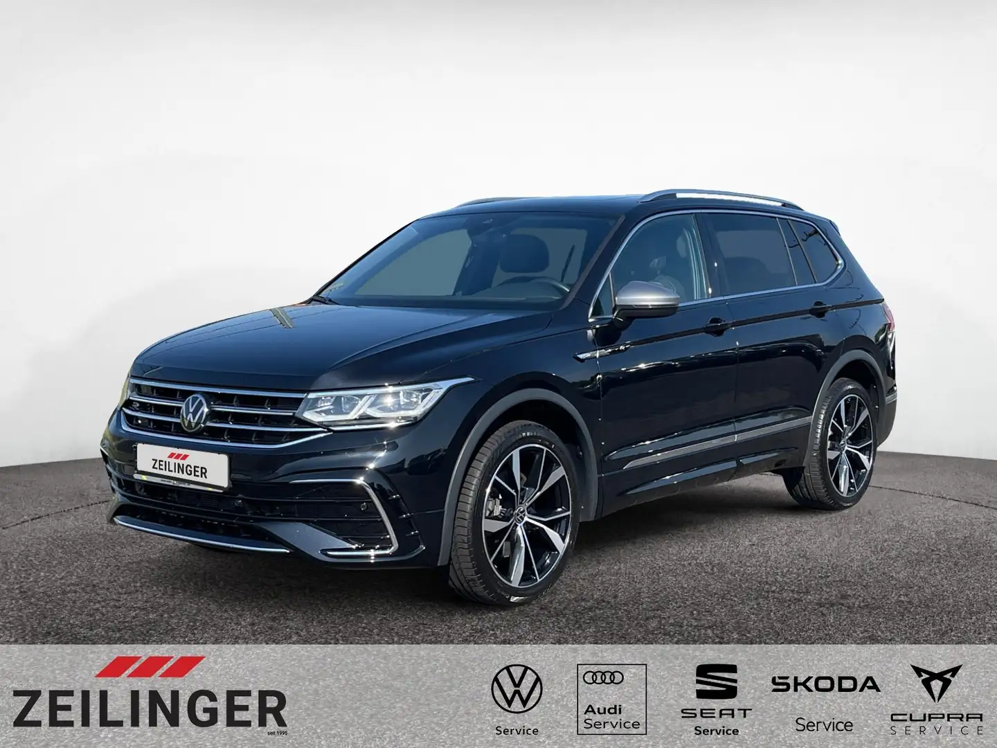 Volkswagen Tiguan Allspace 4Mo R-Line TDI DSG|7 S.|AHK|PANO Schwarz - 1