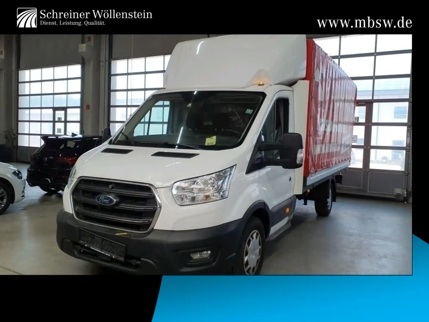 Ford Transit 3500 Pritsche + Plane Klima*Radio*BT Bianco - 1