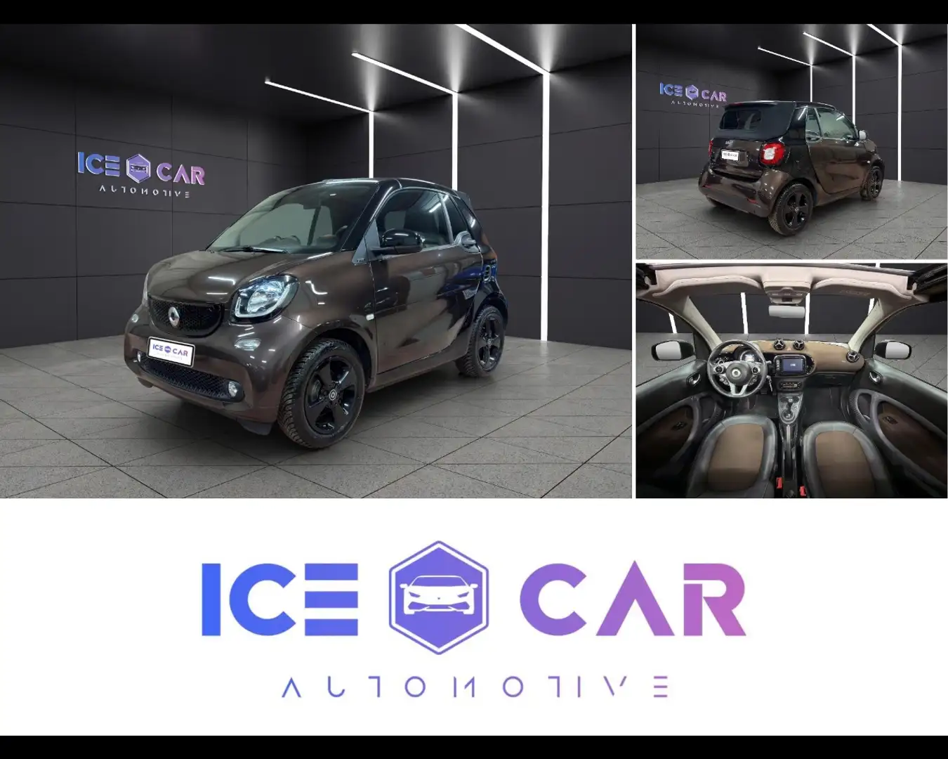 smart forTwo 70 1.0 twinamic cabrio Perfect Brun - 1