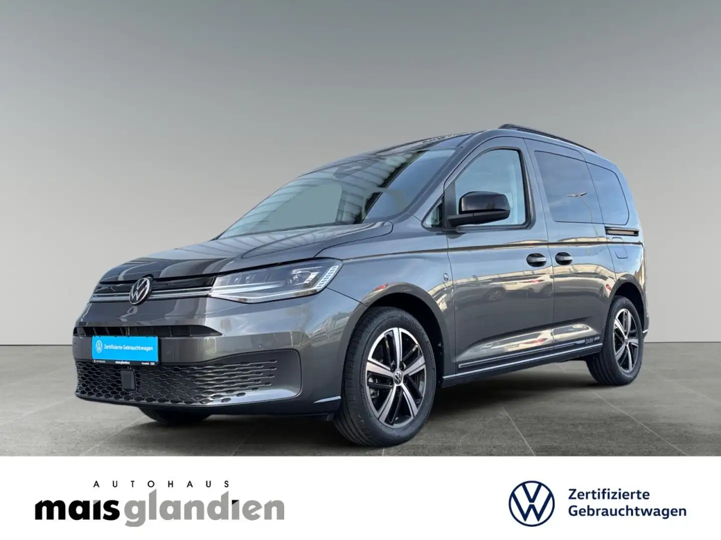 Volkswagen Caddy 2.0 TDI Dark Label AHK Pano LED App Klima Grau - 2