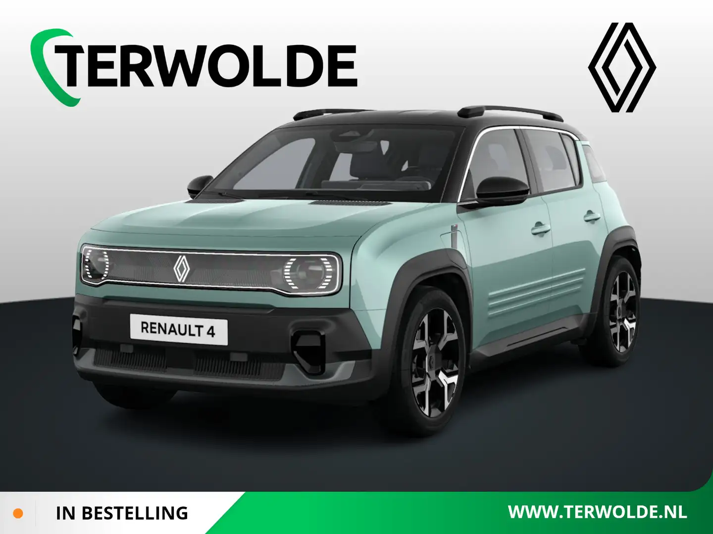 Renault R 4 Techno | Achteruitrijcamera | Elektronisch geregel Zöld - 1