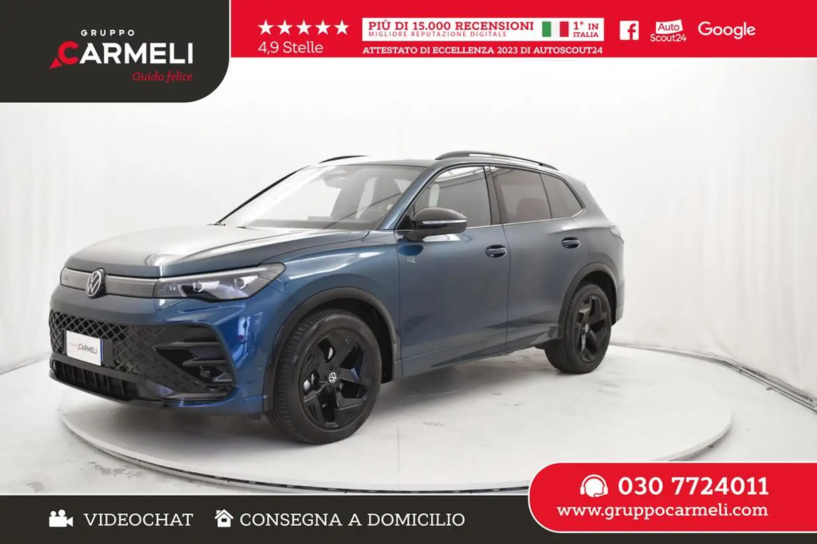 Volkswagen Tiguan 1.5 etsi R-Line 150cv dsg Blu/Azzurro - 1
