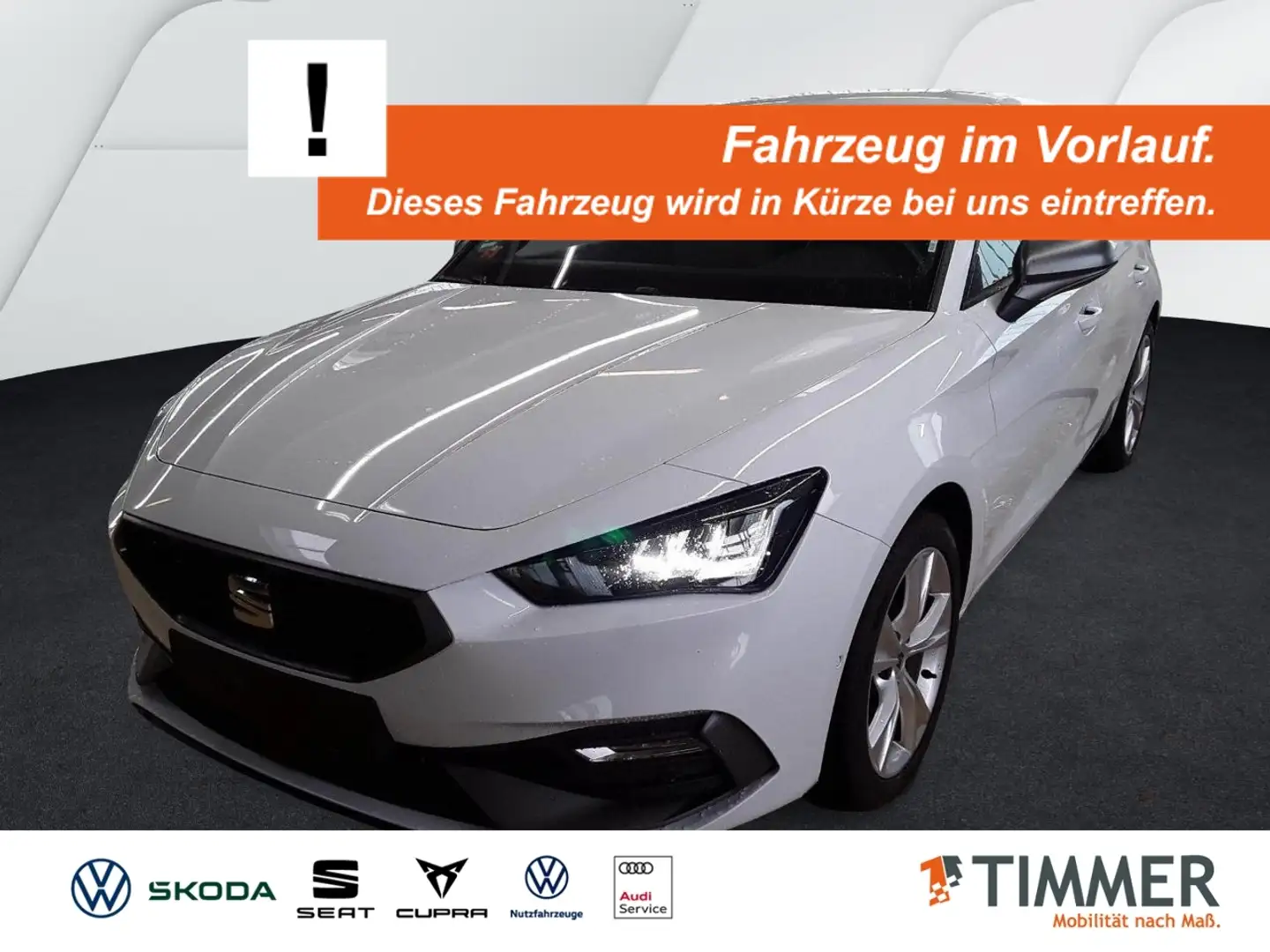 SEAT Leon 1.5 eTSI DSG FR +LED +ACC +RKAM +NAVI +SHZ +ALU + Weiß - 1