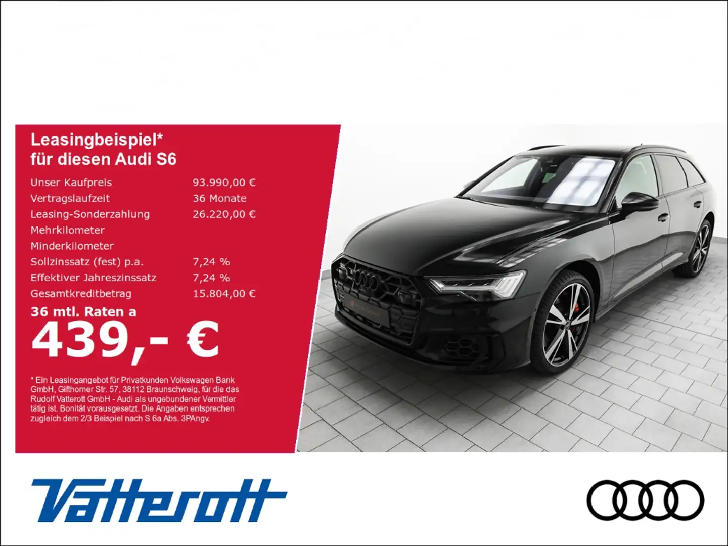 Audi S6 Avant 55 TDI Luftfed. B&O ACC HDMatrix Pano Schwarz - 1