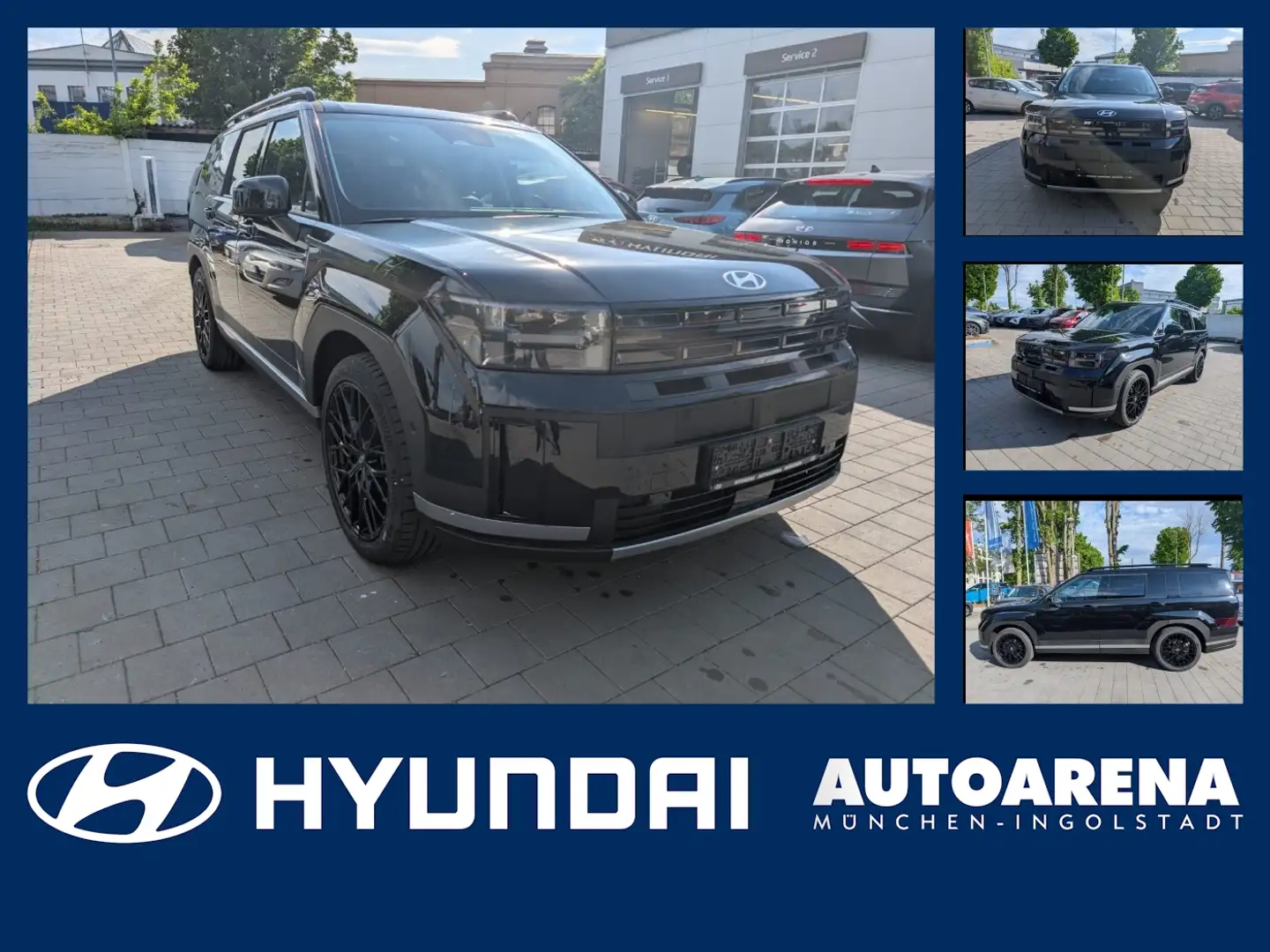 Hyundai SANTA FE 1.6 5-Sitzer T-GDI Intro 8fach Bereift Schwarz - 1