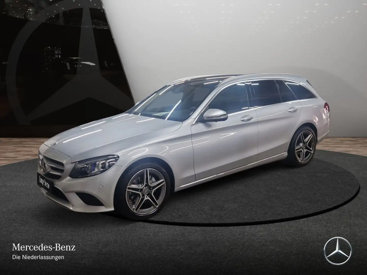 Mercedes-Benz C 220 d T AVANTG+PANO+360+AHK+MULTIBEAM+FAHRASS+9G Silber - 2