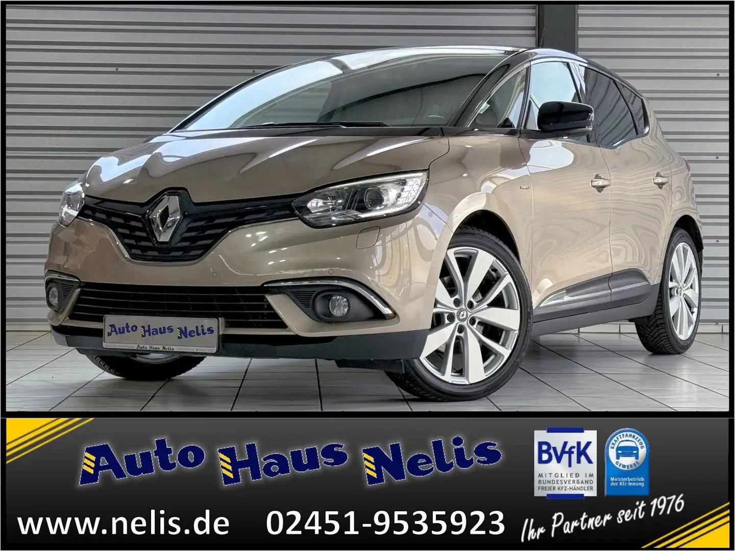 Renault Scenic 1,7 Blue dCi 120 Limited Navi DAB Tempoma Beige - 1