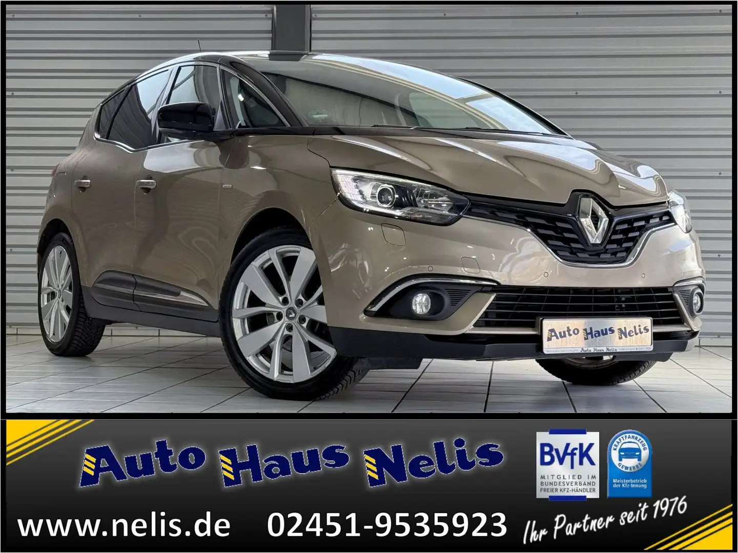 Renault Scenic 1,7 Blue dCi 120 Limited Navi DAB Tempoma Beige - 1
