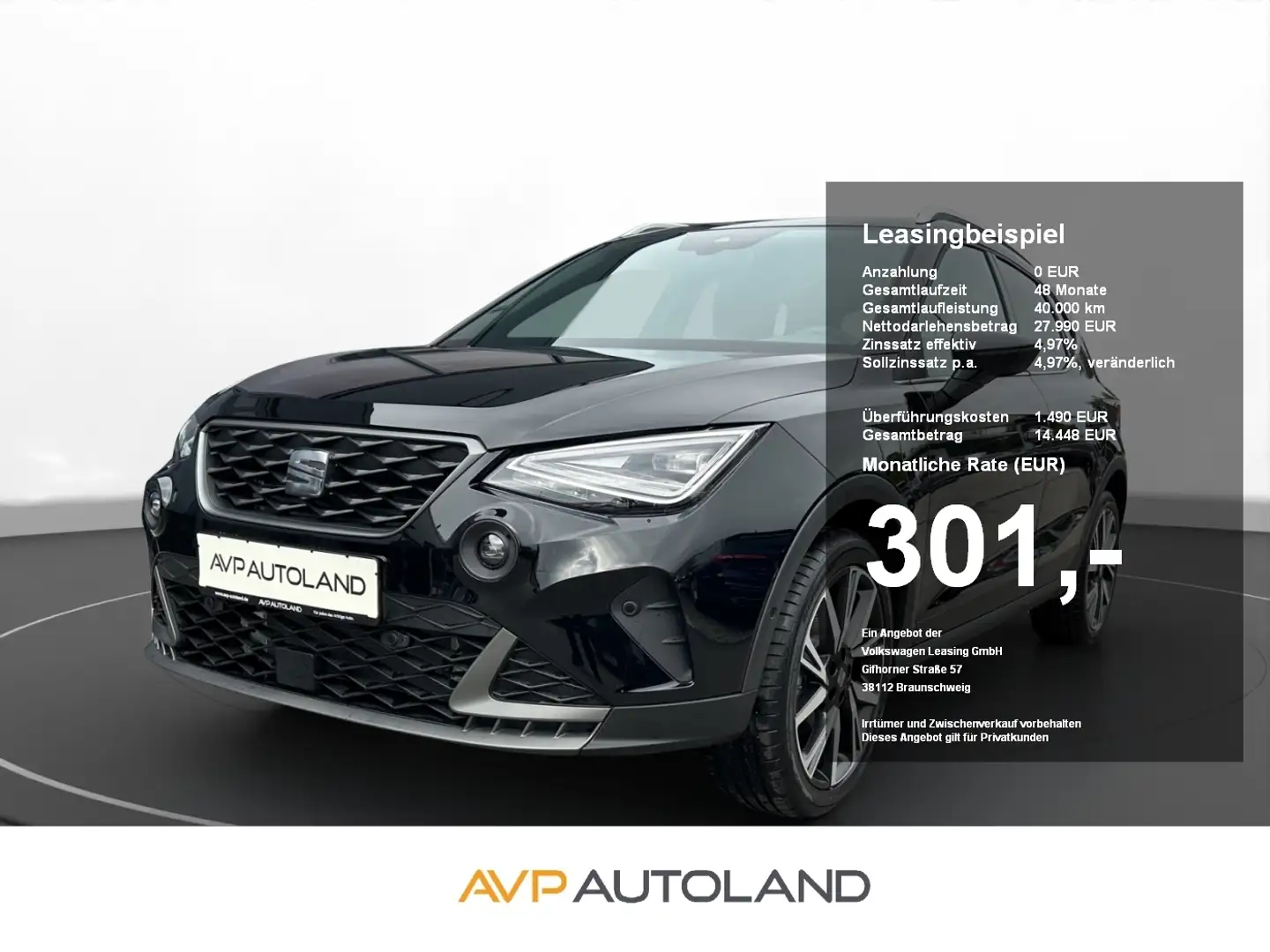 SEAT Arona 1.0 TSI FR | NAVI | LED | SITZHEIZUNG | Zwart - 1