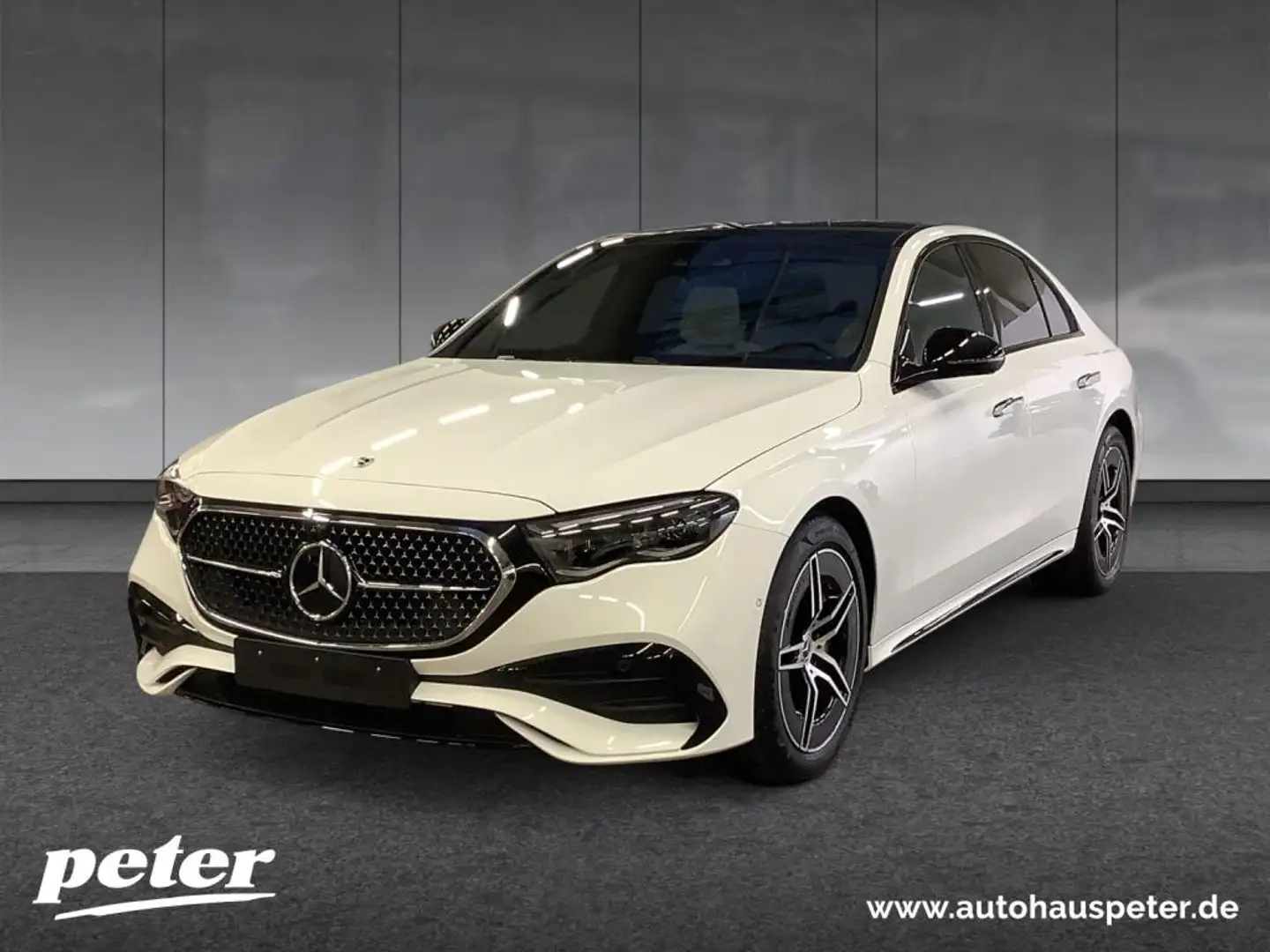 Mercedes-Benz E 200 Limousine AMG+NIGHT+19"+SUPERSCREEN+360° Weiß - 1