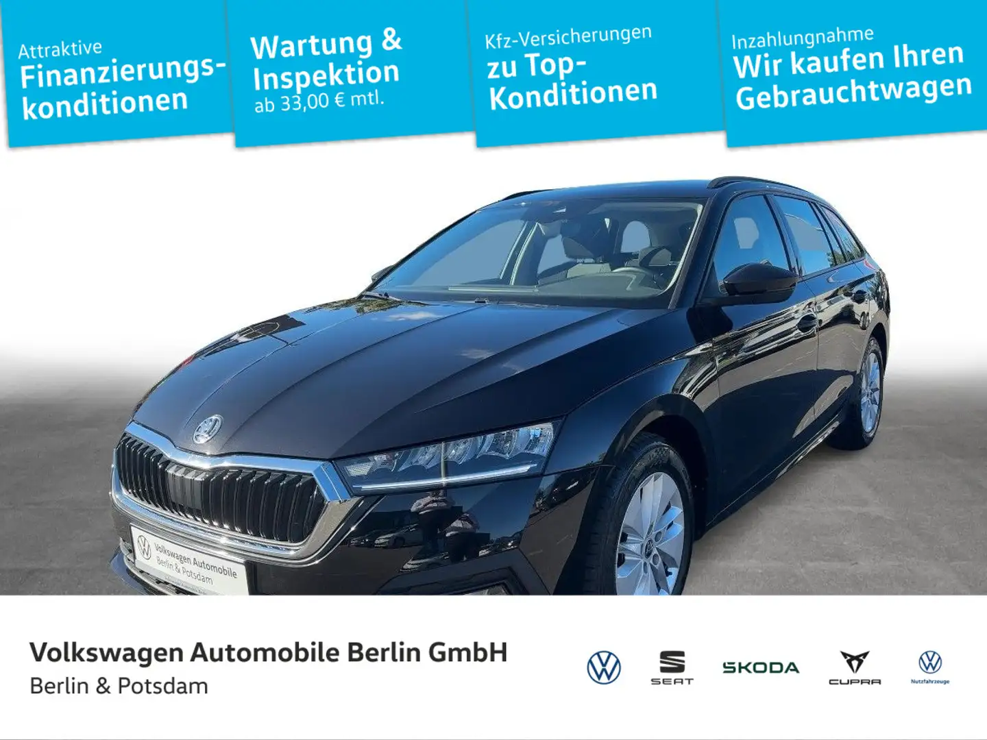 Skoda Octavia Combi 1.0TSI Ambition NAVI LED PDC Schwarz - 1