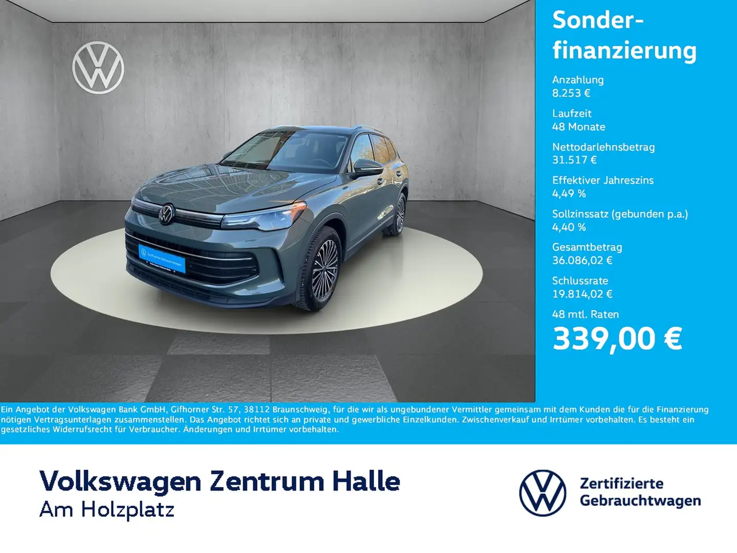 Volkswagen Tiguan 1.5 eTSI Life DSG Groen - 1