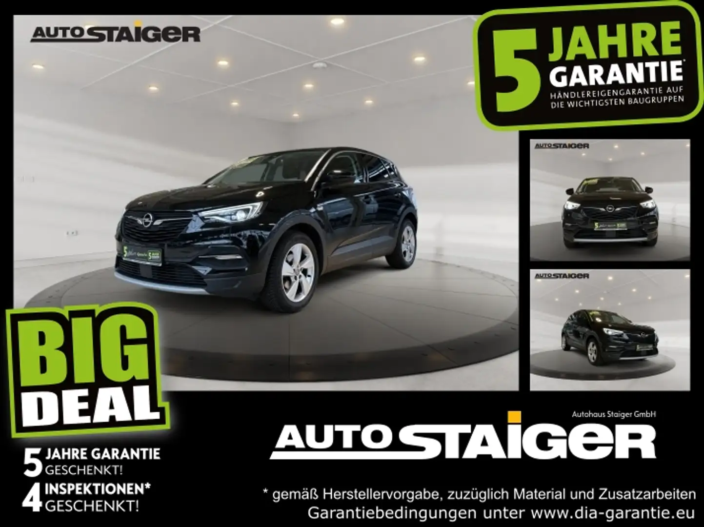 Opel Grandland 1.2 Turbo Innovation LED+Navi+SHZ+Kam. Noir - 1