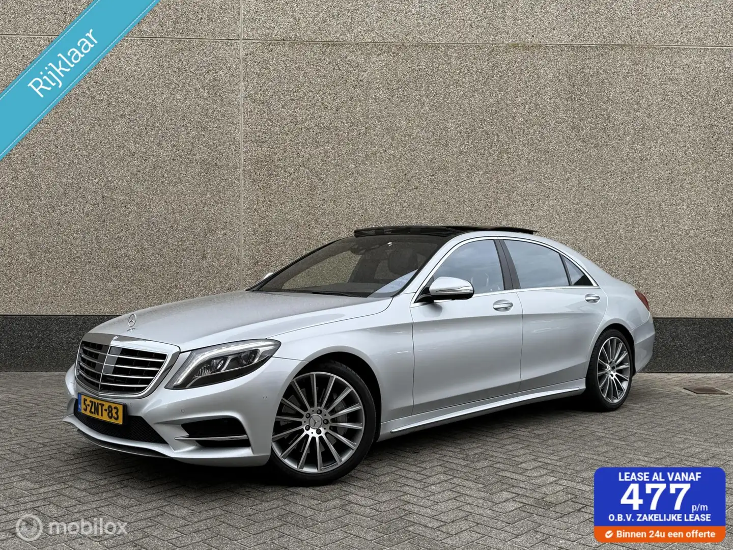 Mercedes-Benz S 500 S500 PLUG-IN HYBRID Lang AMG Pano NL Auto Cruise N Grijs - 1